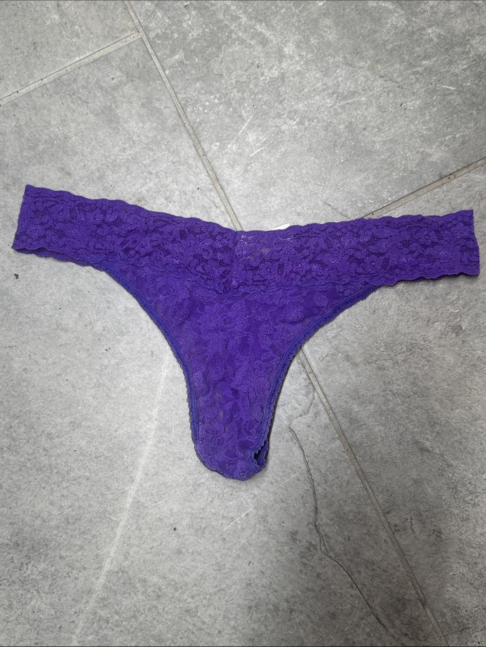 Hanky Panky (WW) Purple Lace Thong